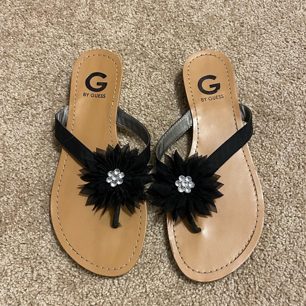 G by Guess Black Sandals